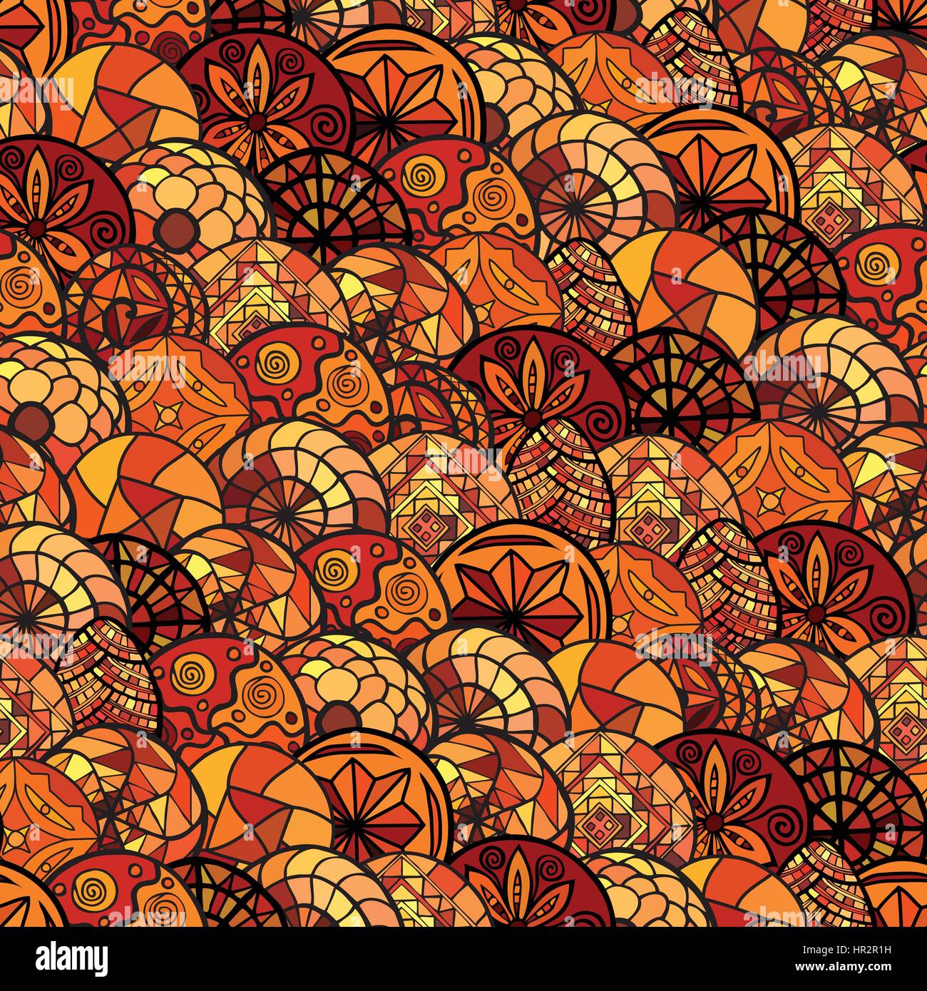 hand drawn ethnic seamless pattern Stock Vector Image & Art - Alamy