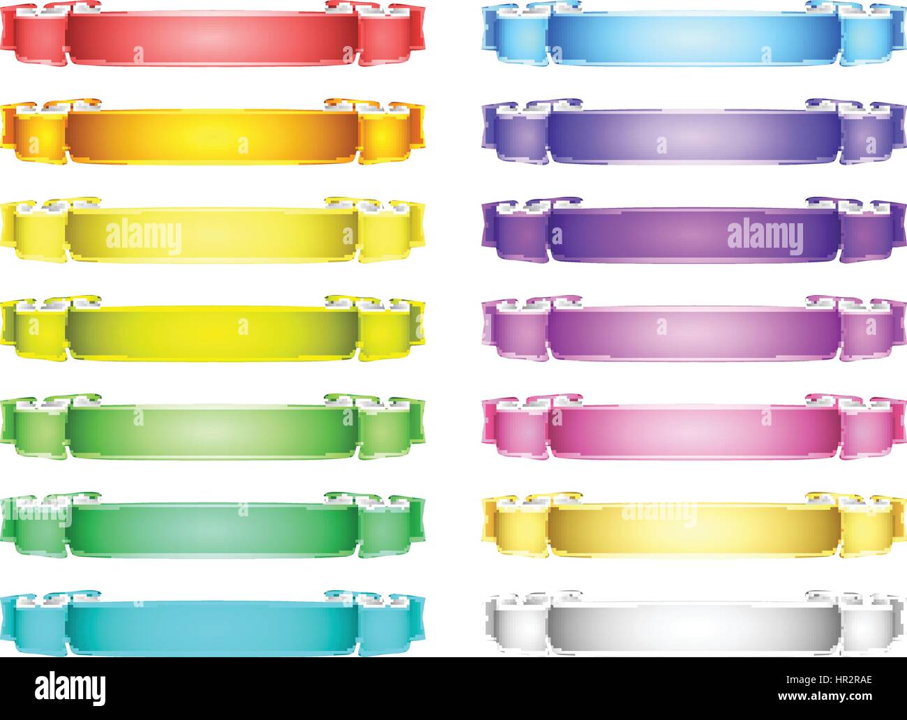 vector ribbons set Stock Vector Image & Art - Alamy
