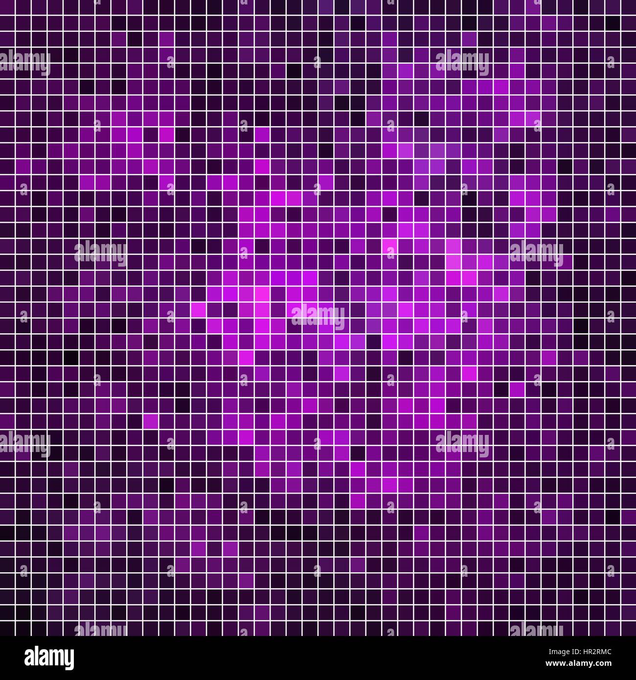 abstract vector square pixel mosaic background - purple Stock Vector ...