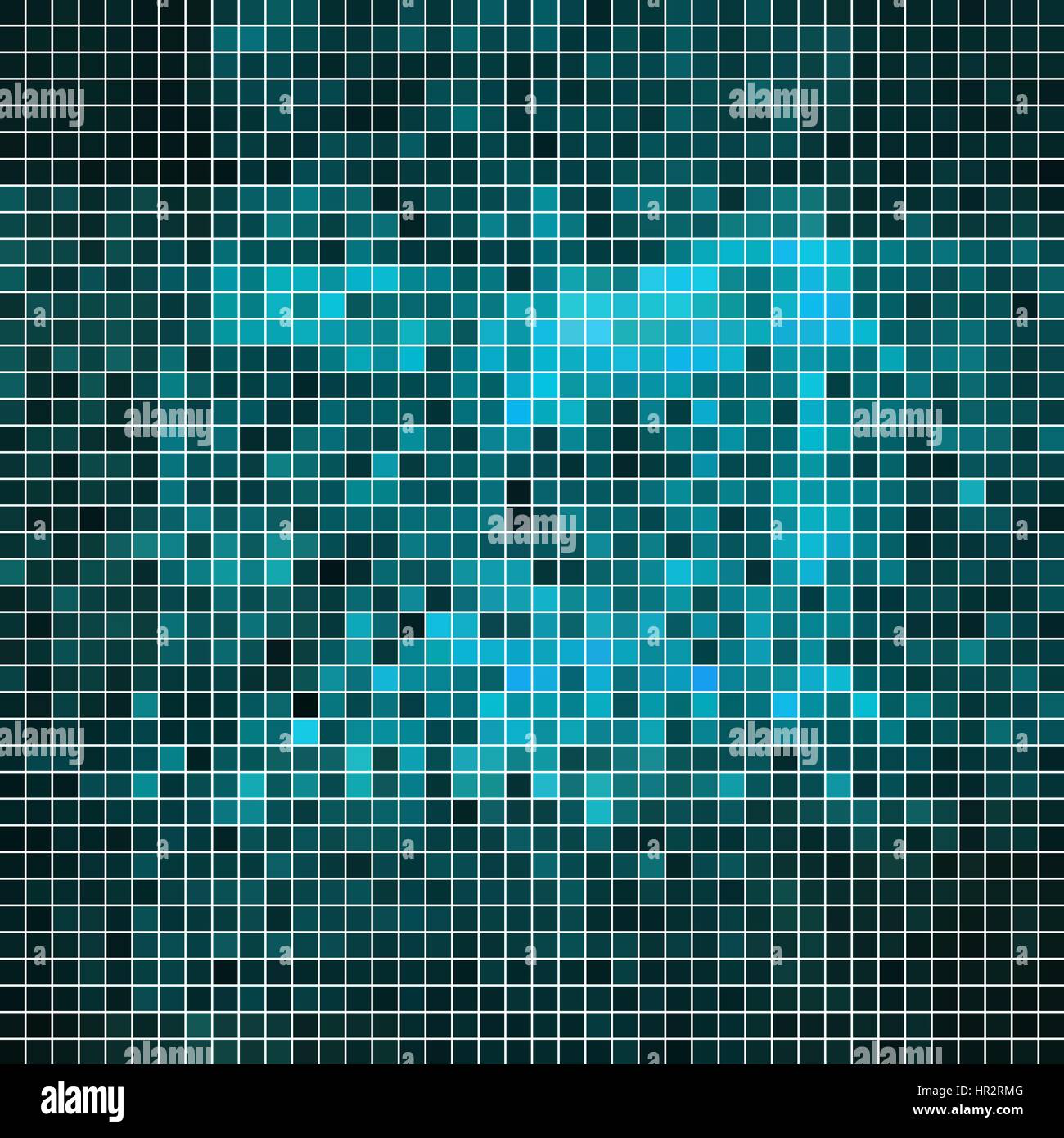 abstract vector square pixel mosaic background - blue Stock Vector ...