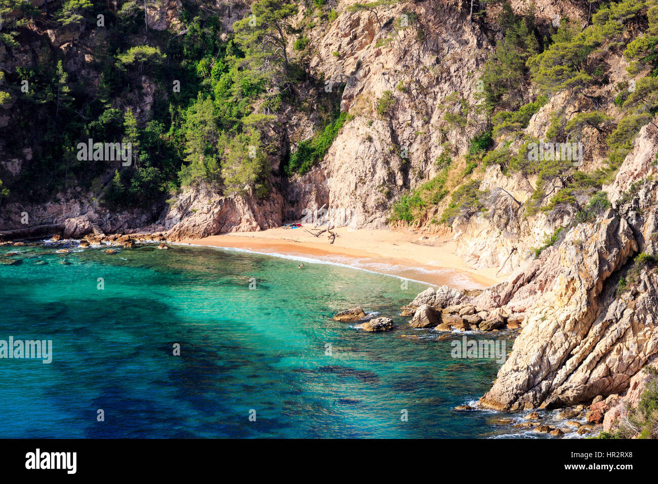 Cala Futadera beach, Costa Brava, Spain Stock Photo - Alamy