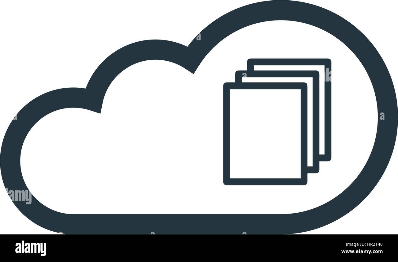 Cloud Computing and Documents Concept Design Stock Vector Image & Art ...