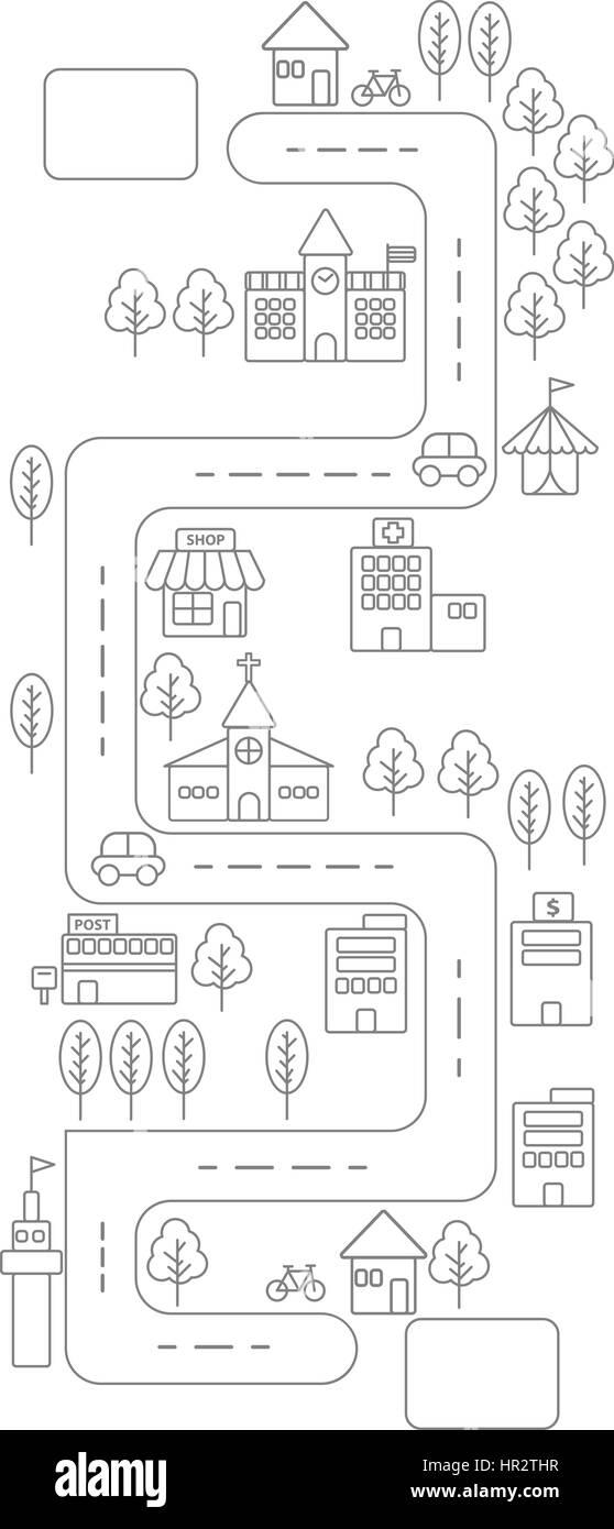 Simple Line Urban Town Map Icon On White Background Stock Vector Image Art Alamy Simple Line Urban Town Map Icon On White Background Stock Vector Image Art Alamy