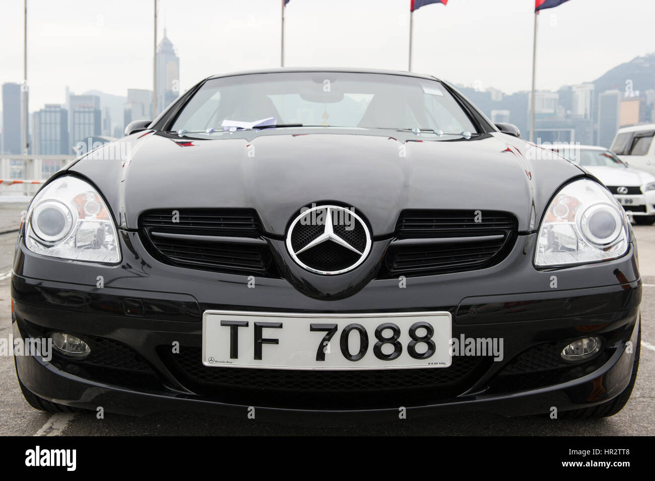 Hong Kong License plate on a Mercedes Stock Photo Alamy