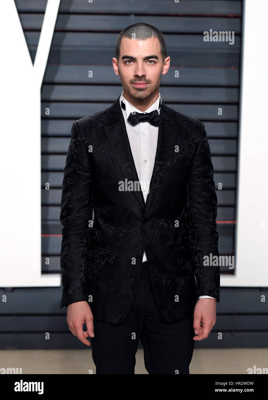 Joe Jonas arriving at the Vanity Fair Oscar Party in Beverly Hills, Los