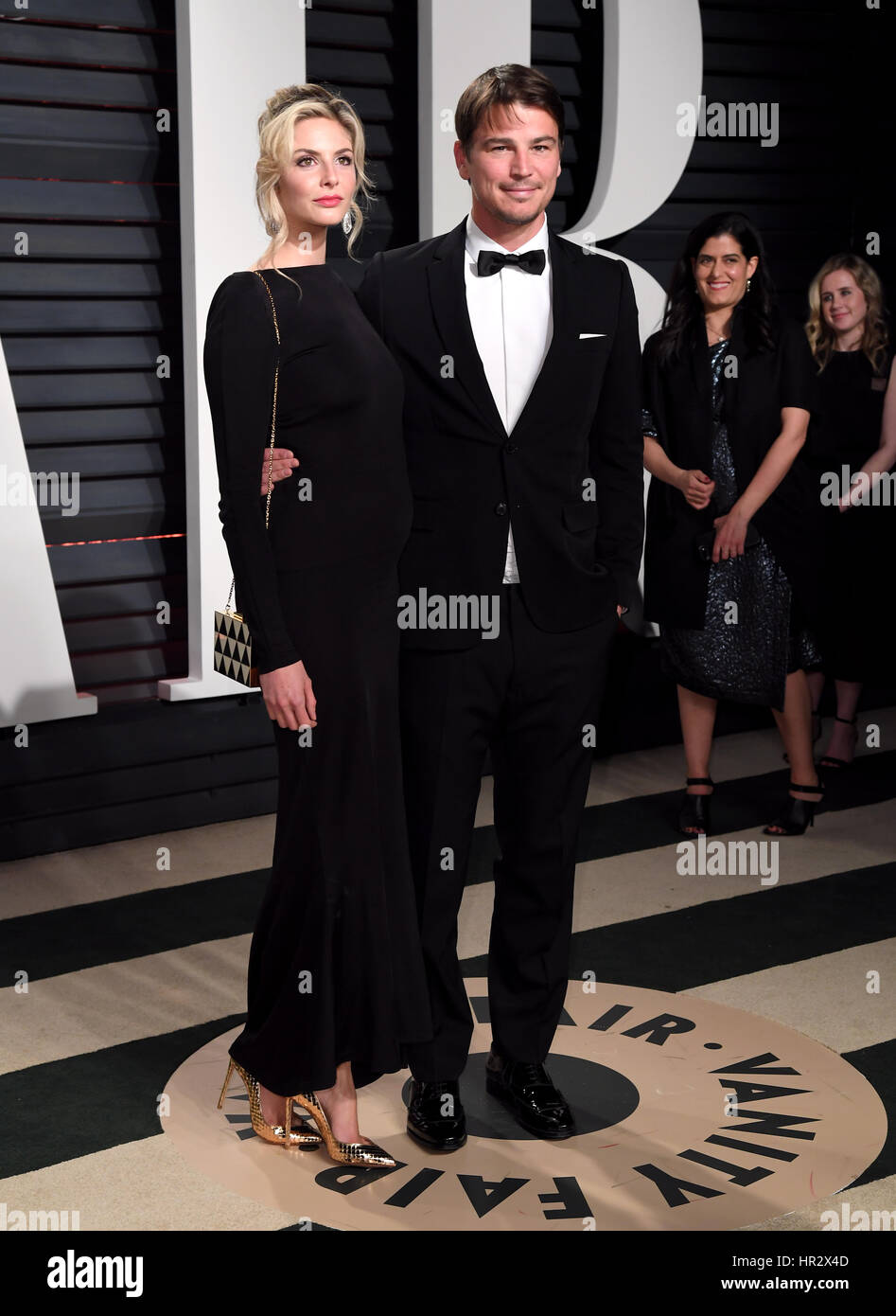 Josh Hartnett and Tamsin Egerton arriving at the Vanity Fair Oscar Party in Beverly Hills, Los Angeles, USA. Stock Photo