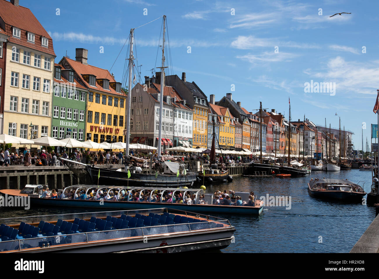 Picture of Nyhavn harbour, Copenhagen, Denmark Stock Photo - Alamy