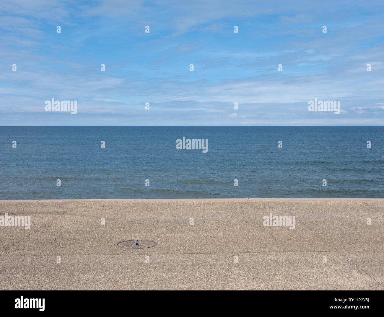 Empty sea seen from the beach useful as a background Stock Photo - Alamy