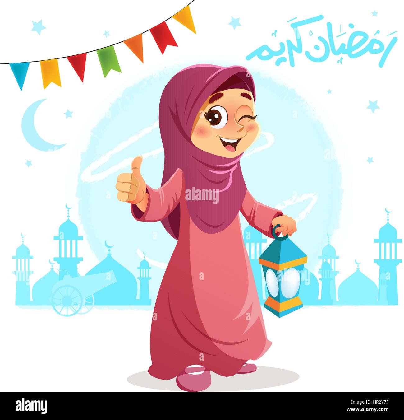 Vector Illustration of Thumb Up Beautiful Muslim Girl Celebrating Ramadan Stock Vector Image & Art - Alamy Vector Illustration of Thumb Up Beautiful Muslim Girl Celebrating Ramadan Stock Vector Image & Art - Alamy