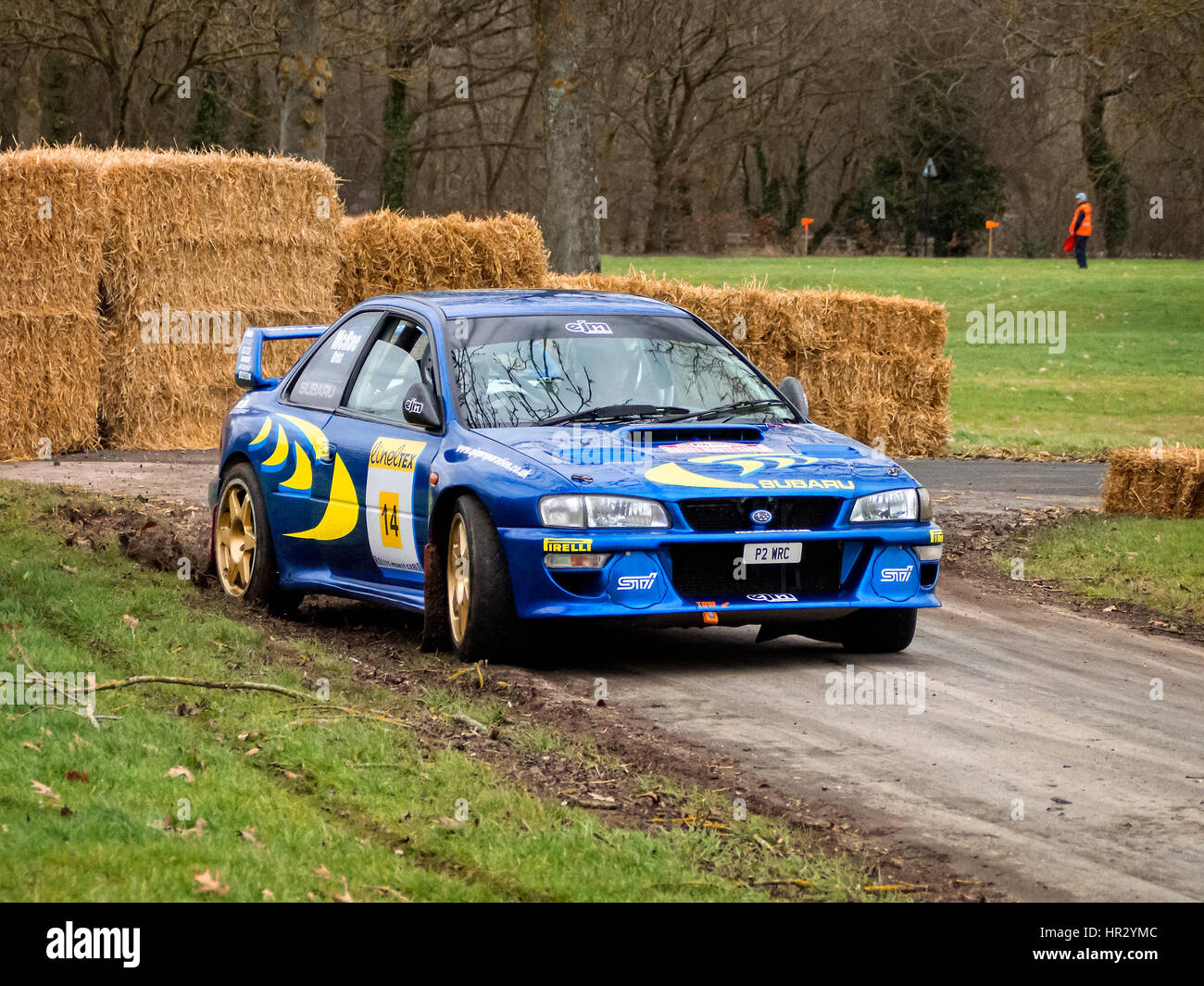 Rally stage at Race Retro. Subaru WRX Stock Photo Alamy