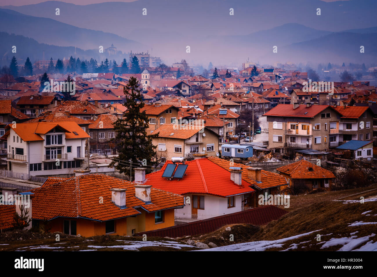 Velingrad - spa capital of Balkans, Rhodope Mountains, Bulgaria Stock Photo