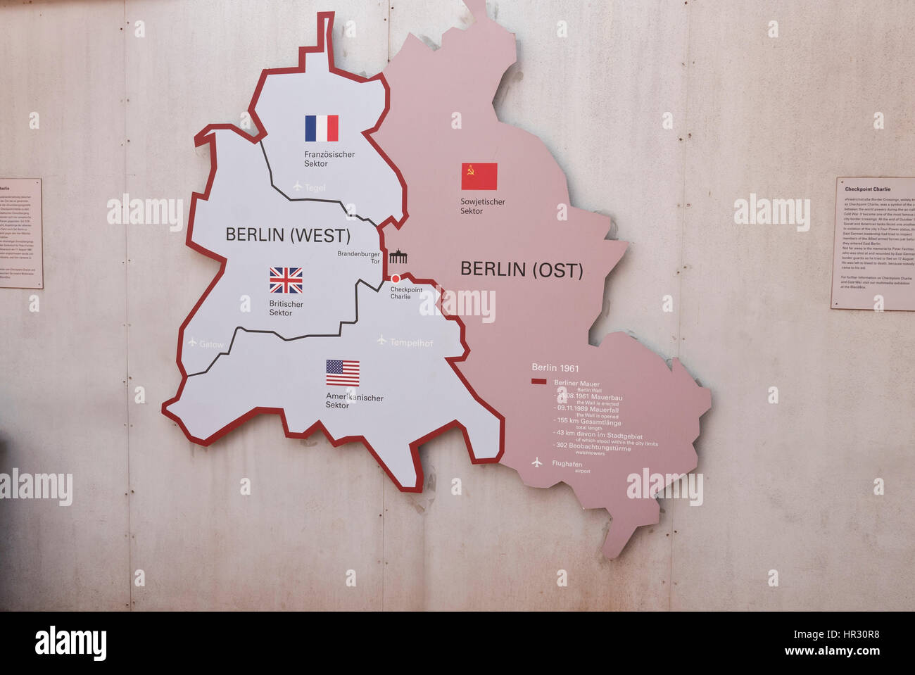 East West Berlin Map High Resolution Stock Photography and Images - Alamy