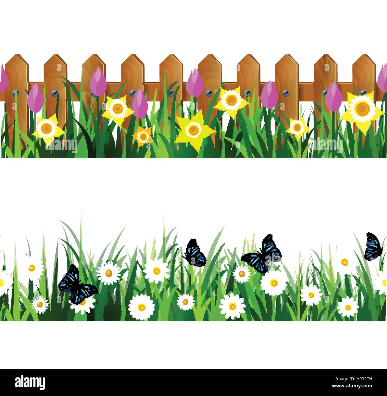 Green Grass seamless set Stock Vector Image & Art - Alamy