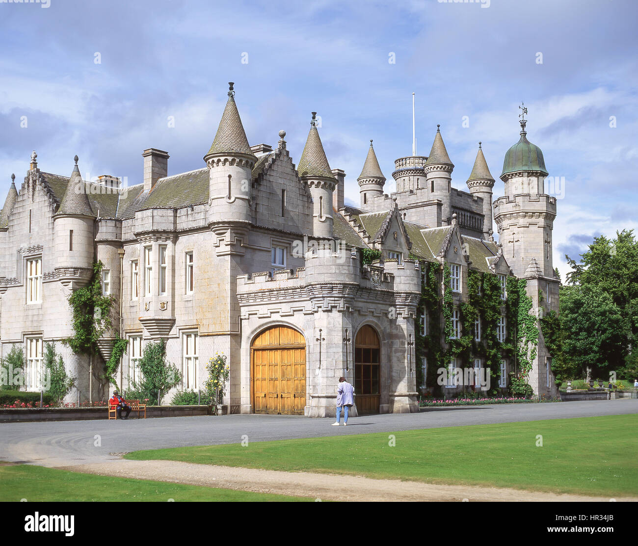 Balmoral Castle and gardens, Royal Deeside, Aberdeenshire, Scotland, United Kingdom Stock Photo