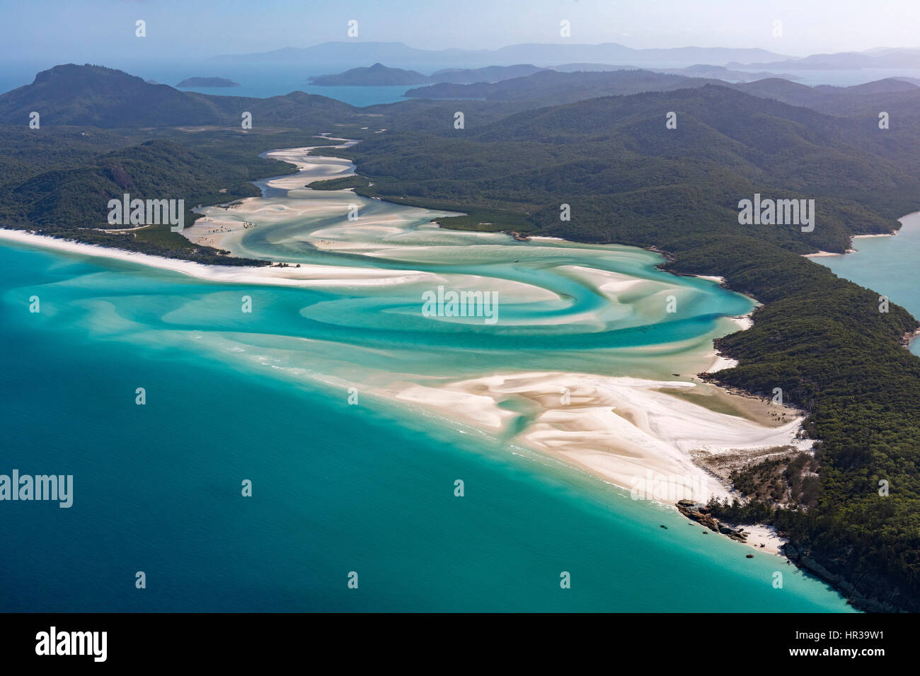 Whitehaven Beach And Hill Inlet River Meanders Whitsunday Islands whitehaven-beach-and-hill-inlet-river-meanders-whitsunday-islands