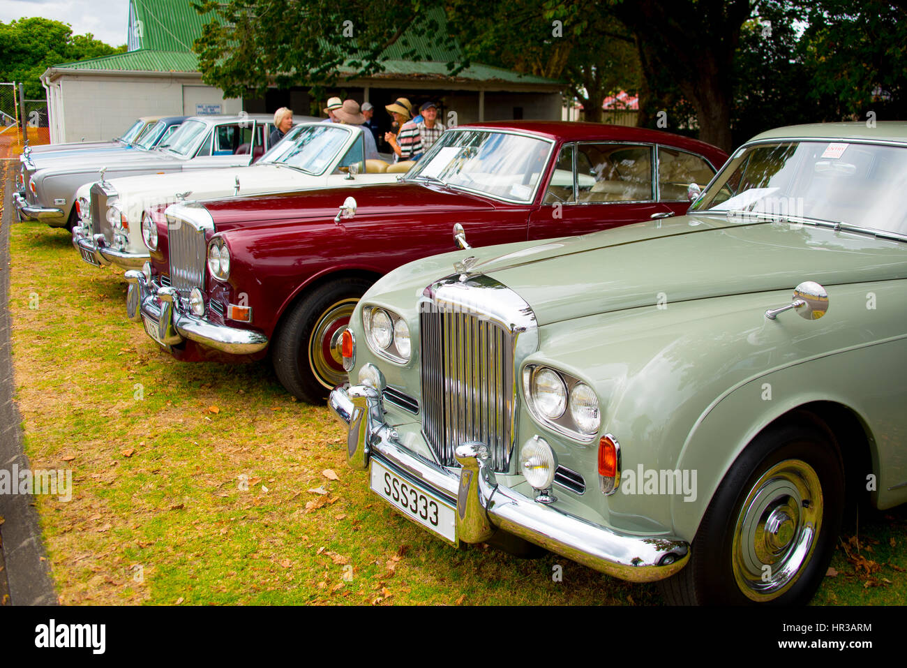 Caddilac Classic Cars Lineup Ellerslie Classic Car Show Feb 12 Stock Photo Alamy