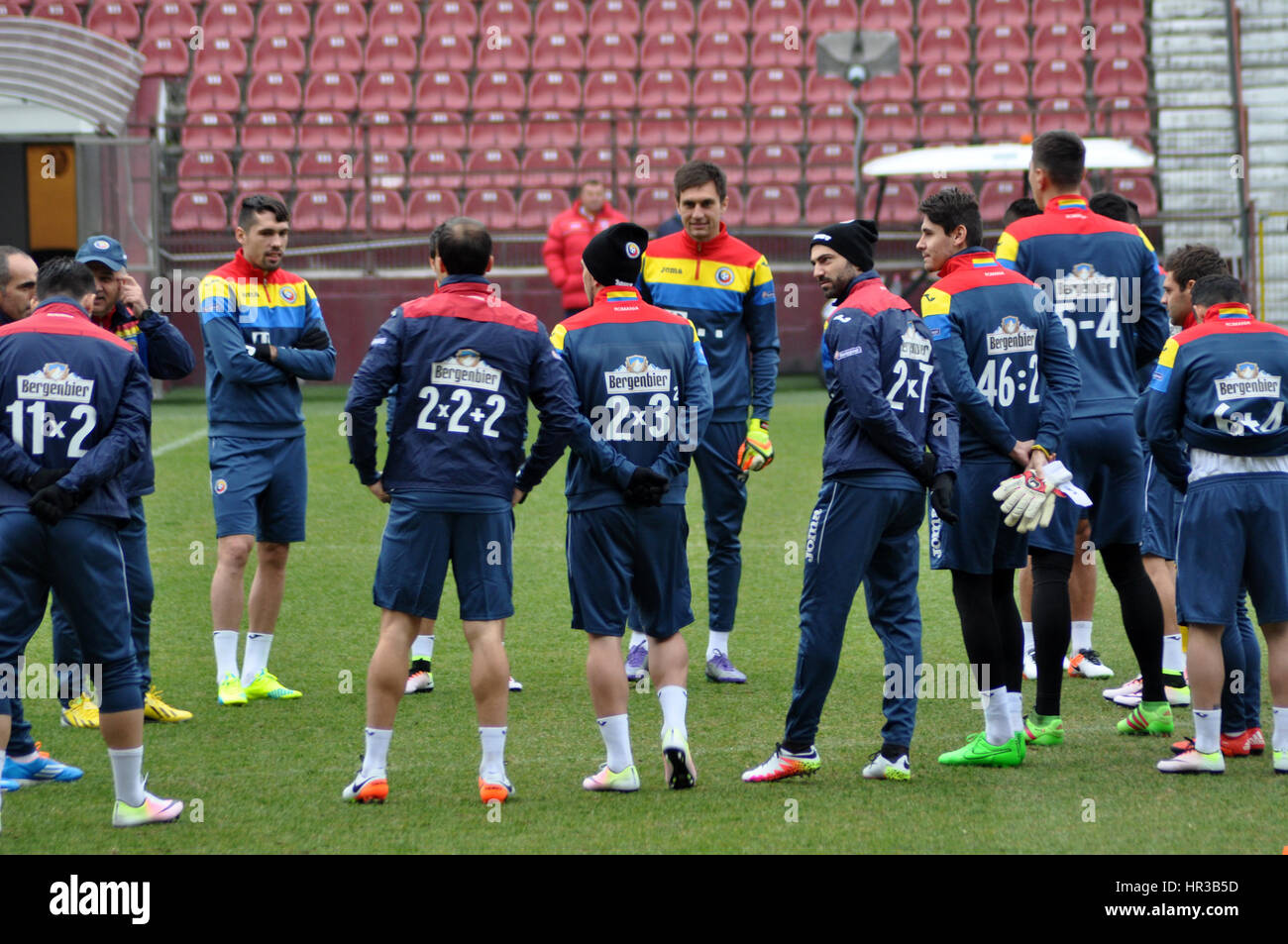 Players of FCSB celebrating after they scored a goal during Romania News  Photo - Getty Images