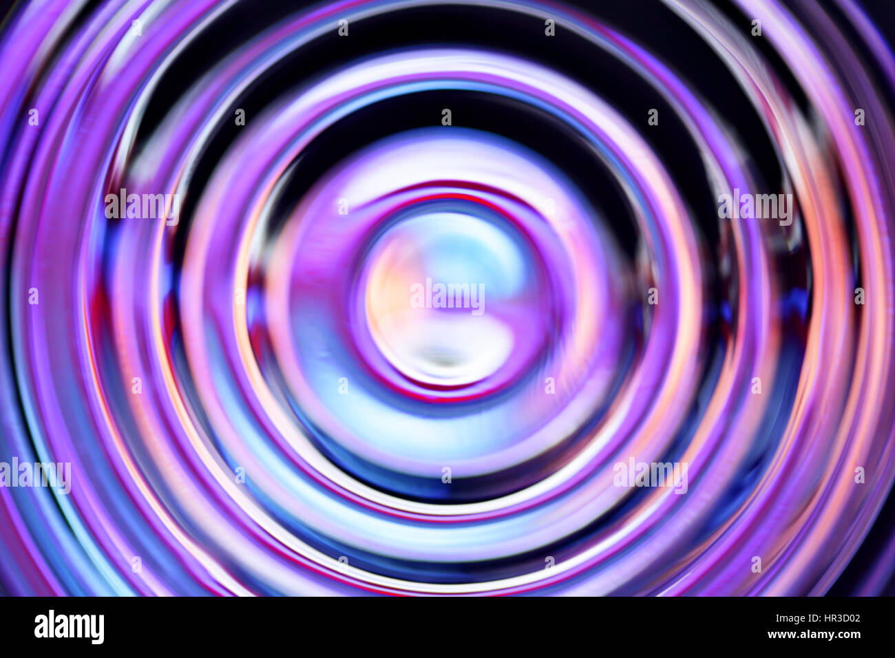 Abstract background with blue defocused concentric circles Stock Photo ...
