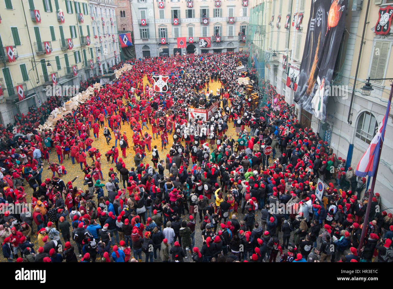 Ivrea, Piedmont, Italy. 26th Feb, 2017. Ivrea, ItalyFebruary 26 Stock