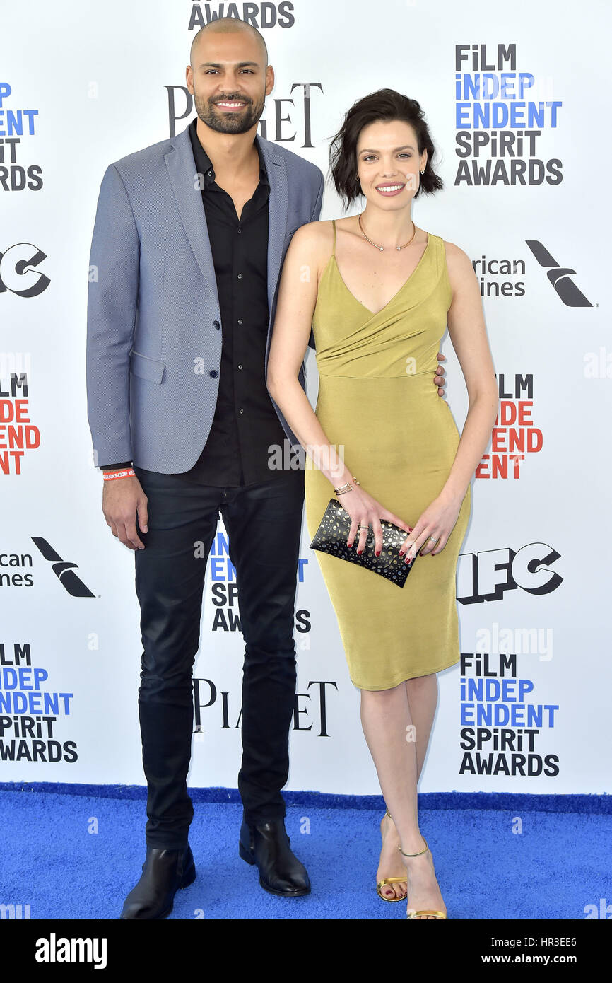 Santa Monica, California. 25th Feb, 2017. Darrin Charles and Alizee Gaillard attend the 32nd Film Independent Spirit Awards 2017 at the Santa Monica Pier on February 25, 2017 in Santa Monica, California. | usage worldwide Credit: dpa/Alamy Live News Stock Photo