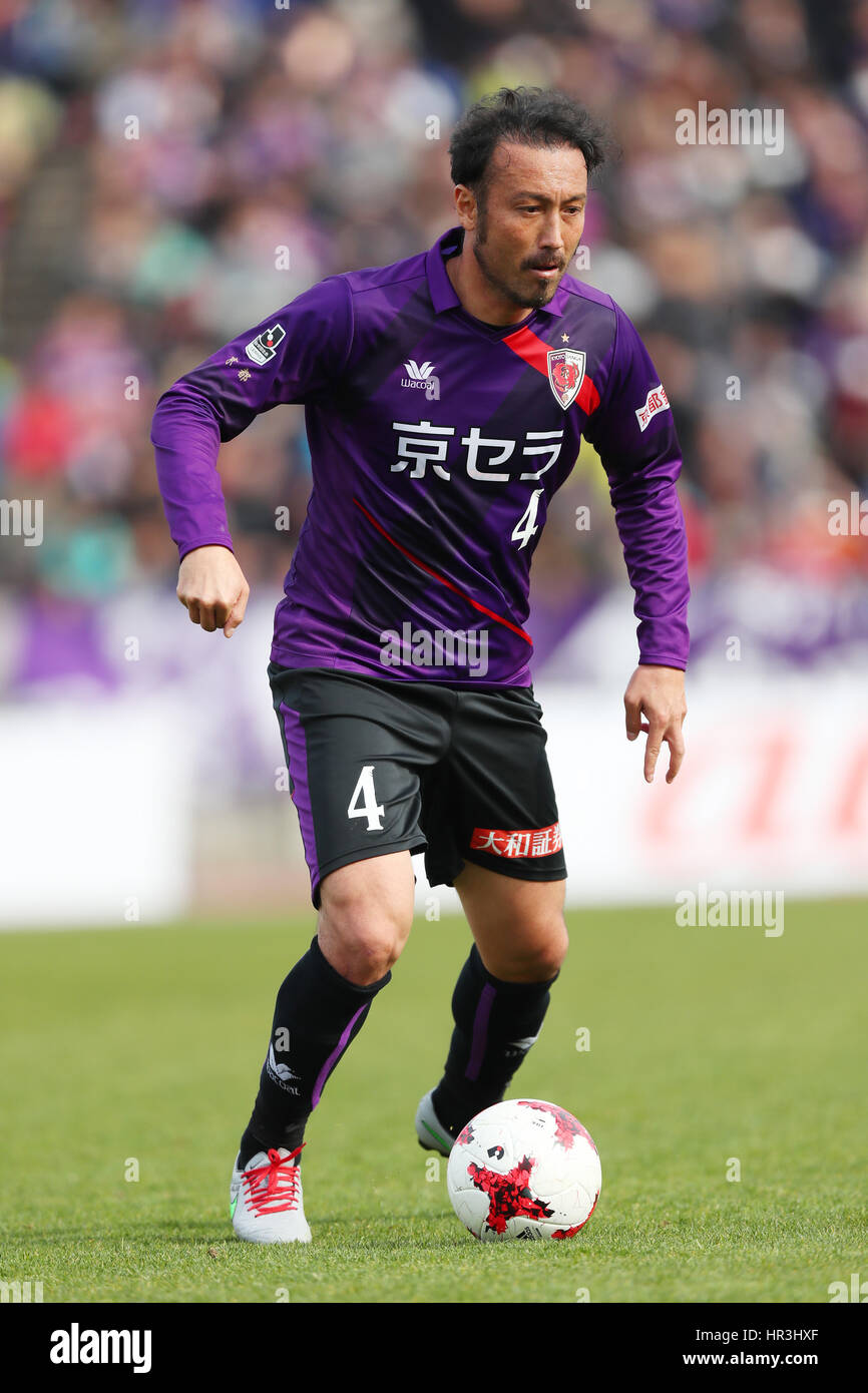 Kyoto Nishikyogoku Athletic Stadium, Kyoto, Japan. 26th Feb, 2017. Marcus Tulio Tanaka (Sanga), FEBRUARY 26, 2017 - Football /Soccer : 2017 J2 League match between Kyoto Sanga F.C. 1-2 Montedio Yamagata at Kyoto Nishikyogoku Athletic Stadium, Kyoto, Japan. Credit: YUTAKA/AFLO SPORT/Alamy Live News Stock Photo