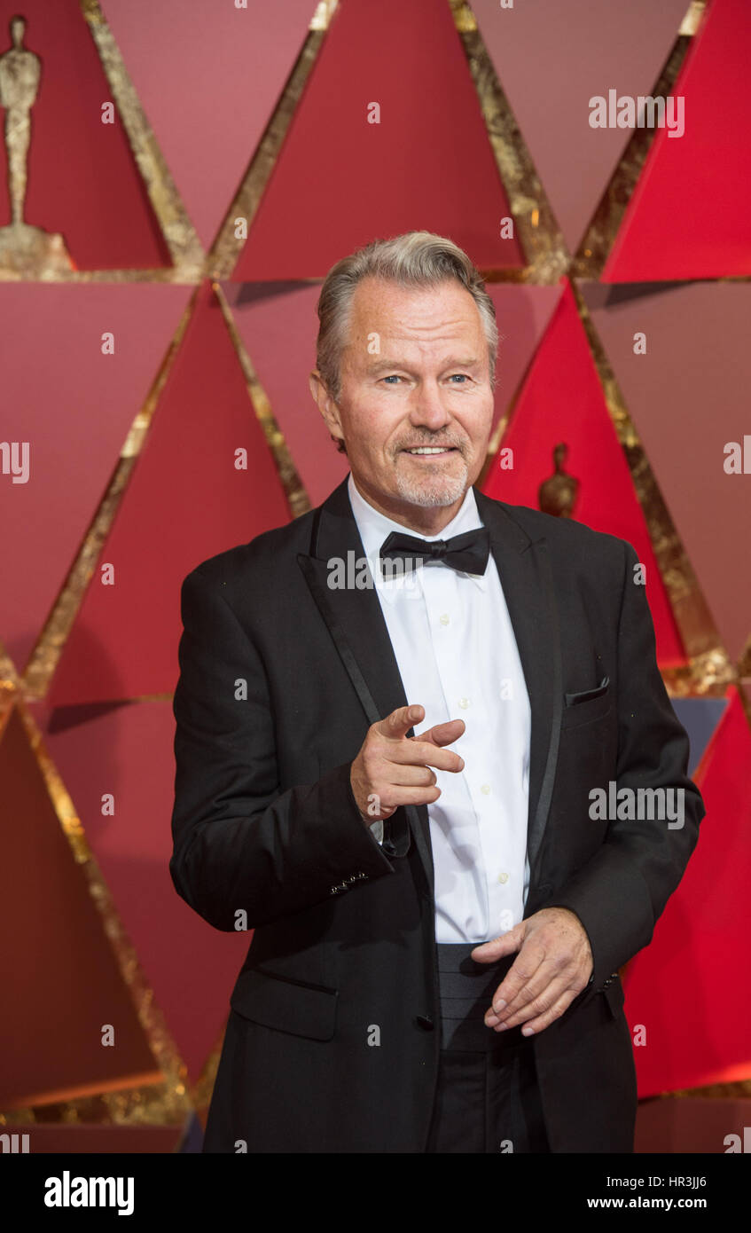 Los Angeles, USA. 26th Feb, 2017. Actor John Savage arrives for the red