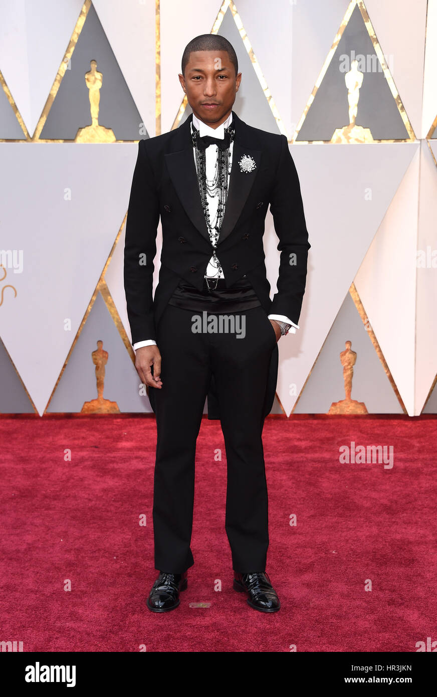 Hollywood, California, USA. 26th Feb, 2017. PHARRELL WILLIAMS during red carpet arrivals for the 89th Academy Awards ceremony. Credit: Lisa O'Connor/ZUMA Wire/Alamy Live News Stock Photo