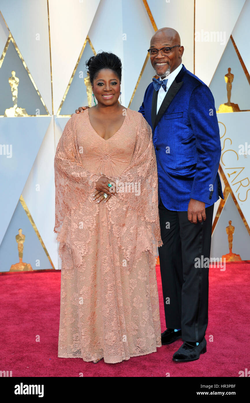 LOS ANGELES, CA - FEBRUARY 26: LaTanya Richardson and Samuel L. Jackson  at the 89th Academy Awards at the Dolby Theatre in Los Angeles, California on February 26, 2017. Credit: mpi99/MediaPunch Stock Photo