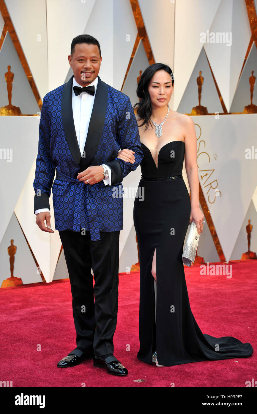 LOS ANGELES, CA - FEBRUARY 26: Terrence Howard and Miranda Pak  at the 89th Academy Awards at the Dolby Theatre in Los Angeles, California on February 26, 2017. Credit: mpi99/MediaPunch Stock Photo