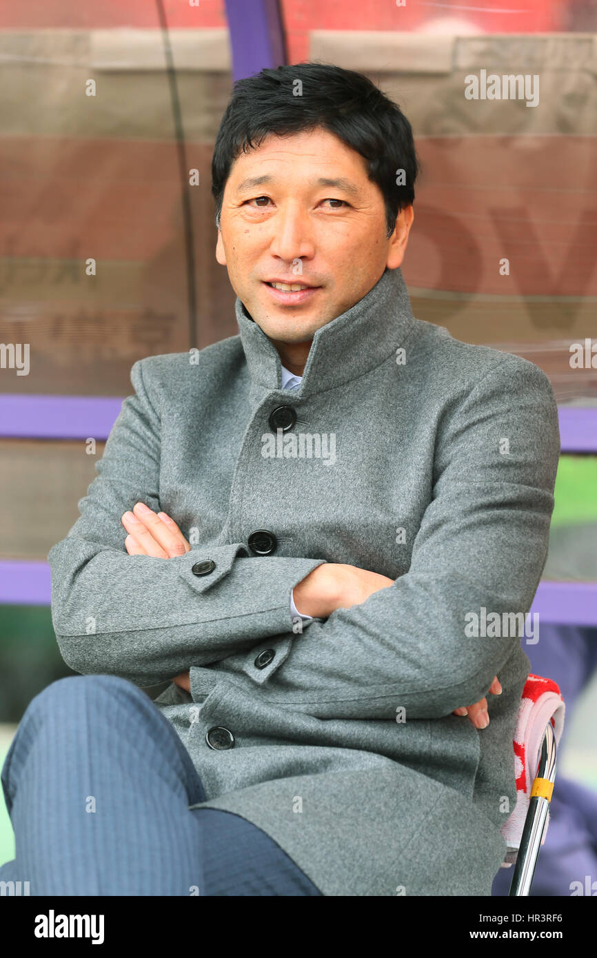 Kyoto Nishikyogoku Athletic Stadium, Kyoto, Japan. 26th Feb, 2017. Takashi Kiyama (Montedio), FEBRUARY 26, 2017 - Football /Soccer : 2017 J2 League match between Kyoto Sanga F.C. 1-2 Montedio Yamagata at Kyoto Nishikyogoku Athletic Stadium, Kyoto, Japan. Credit: YUTAKA/AFLO SPORT/Alamy Live News Stock Photo