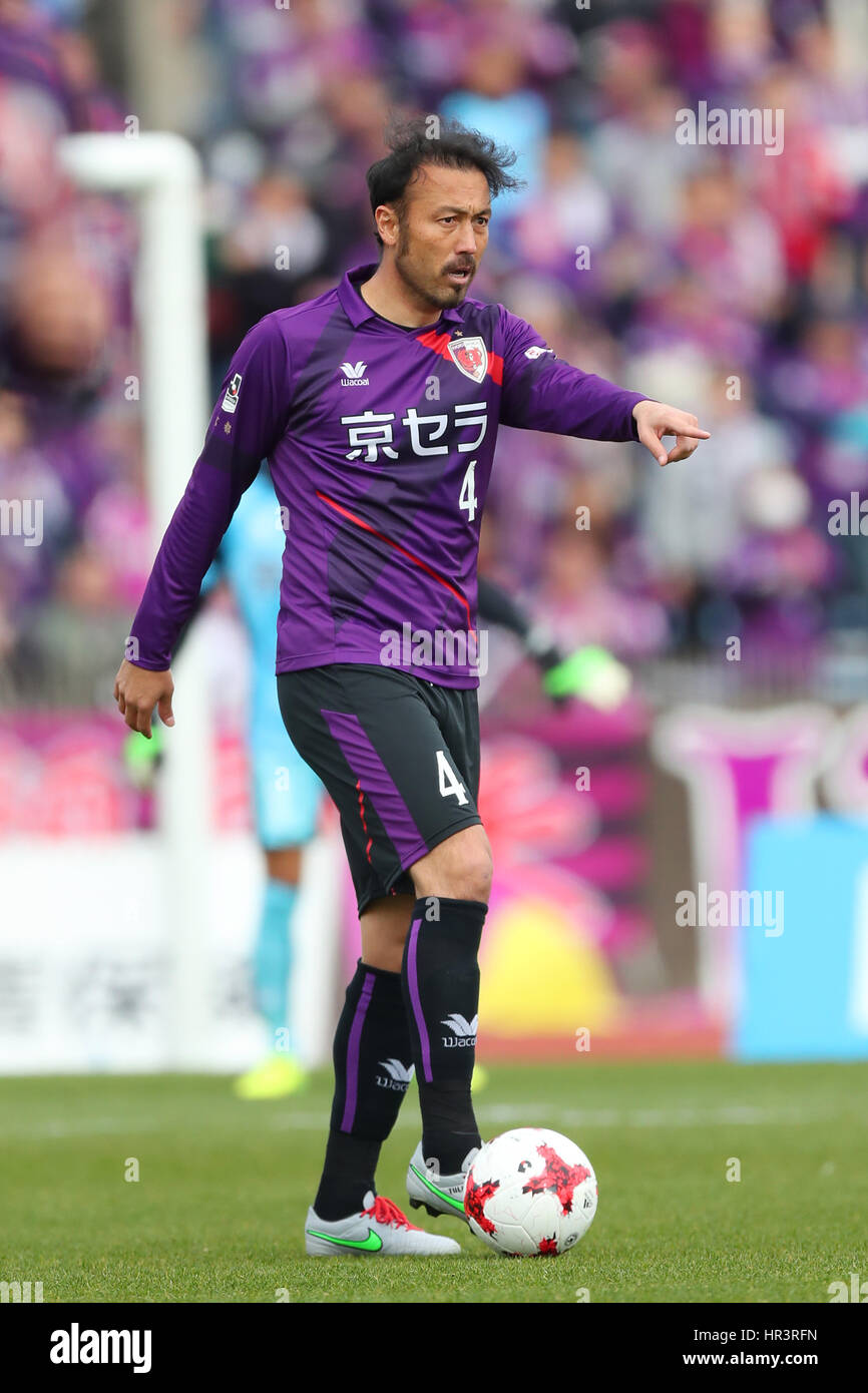 Kyoto Nishikyogoku Athletic Stadium, Kyoto, Japan. 26th Feb, 2017. Marcus Tulio Tanaka (Sanga), FEBRUARY 26, 2017 - Football /Soccer : 2017 J2 League match between Kyoto Sanga F.C. 1-2 Montedio Yamagata at Kyoto Nishikyogoku Athletic Stadium, Kyoto, Japan. Credit: YUTAKA/AFLO SPORT/Alamy Live News Stock Photo