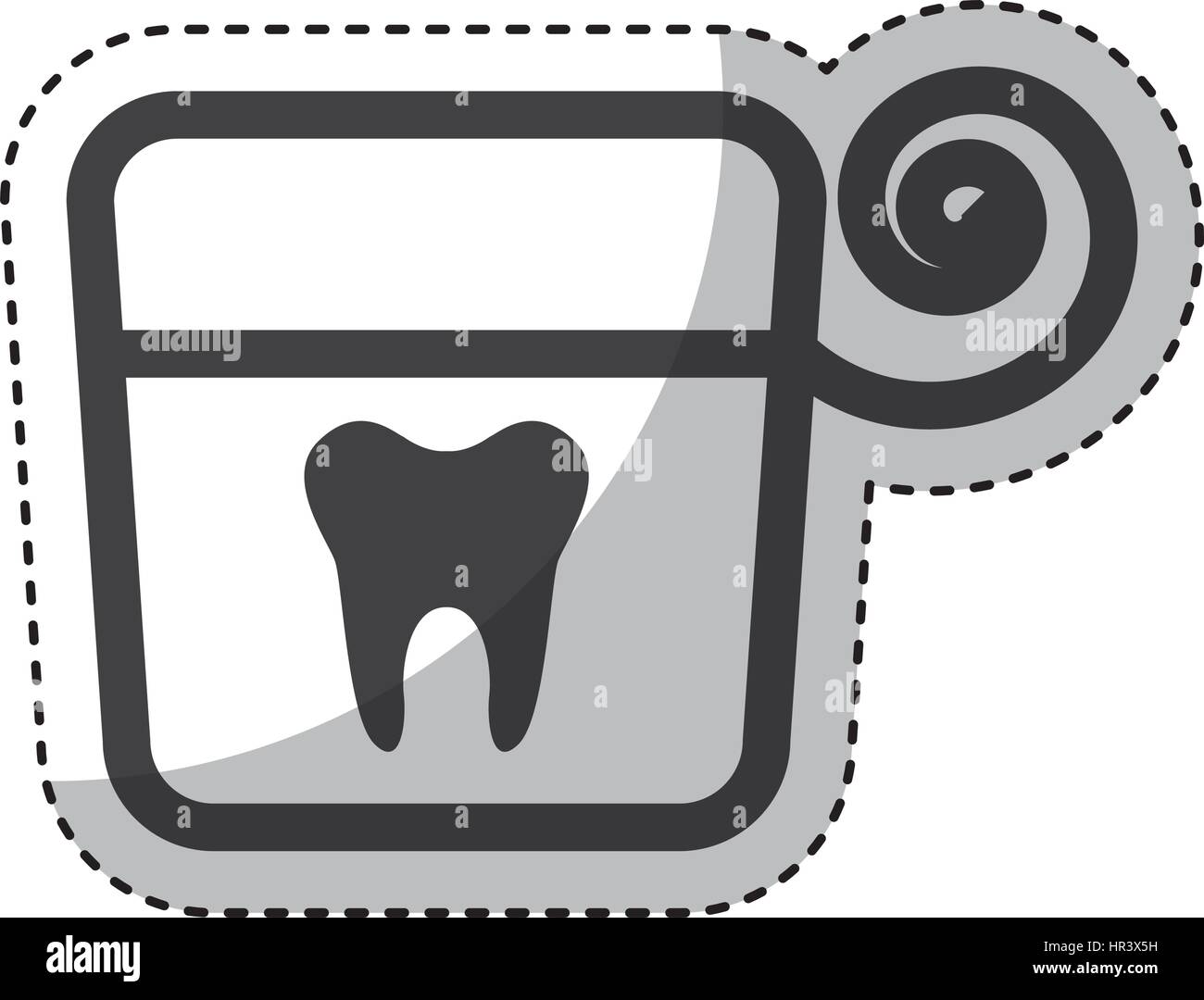 dental floss isolated icon Stock Vector Image & Art - Alamy