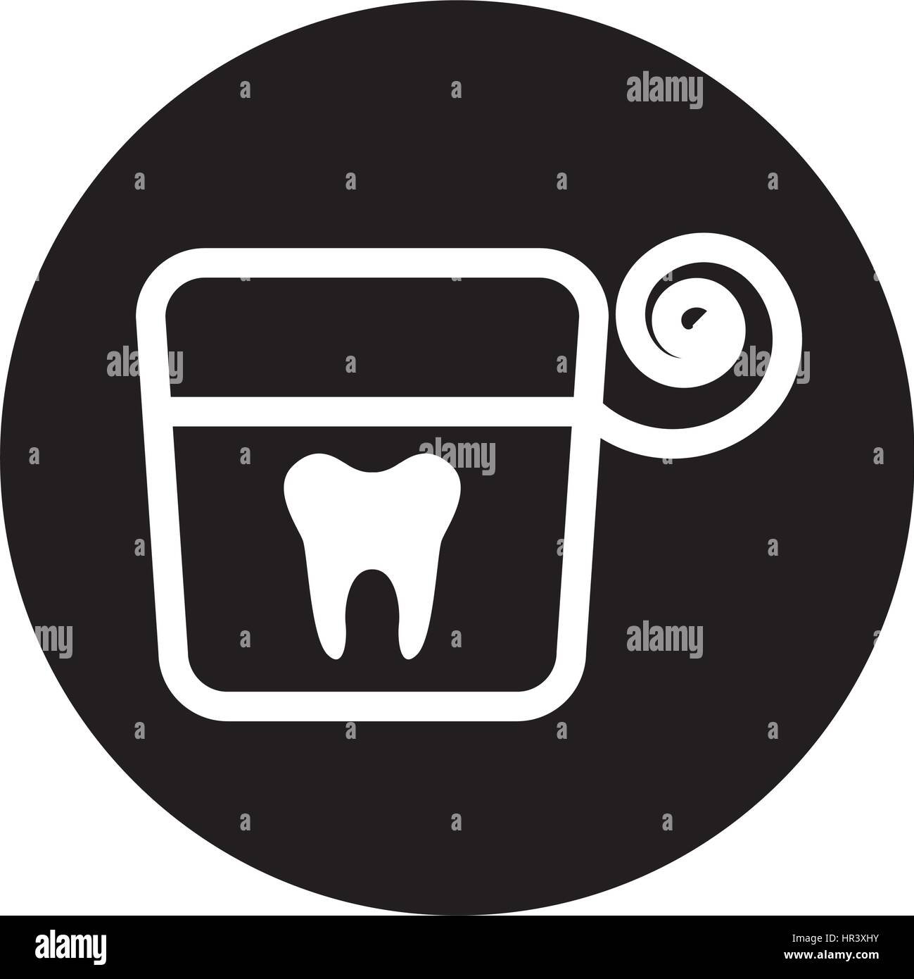 dental floss isolated icon Stock Vector Image & Art - Alamy