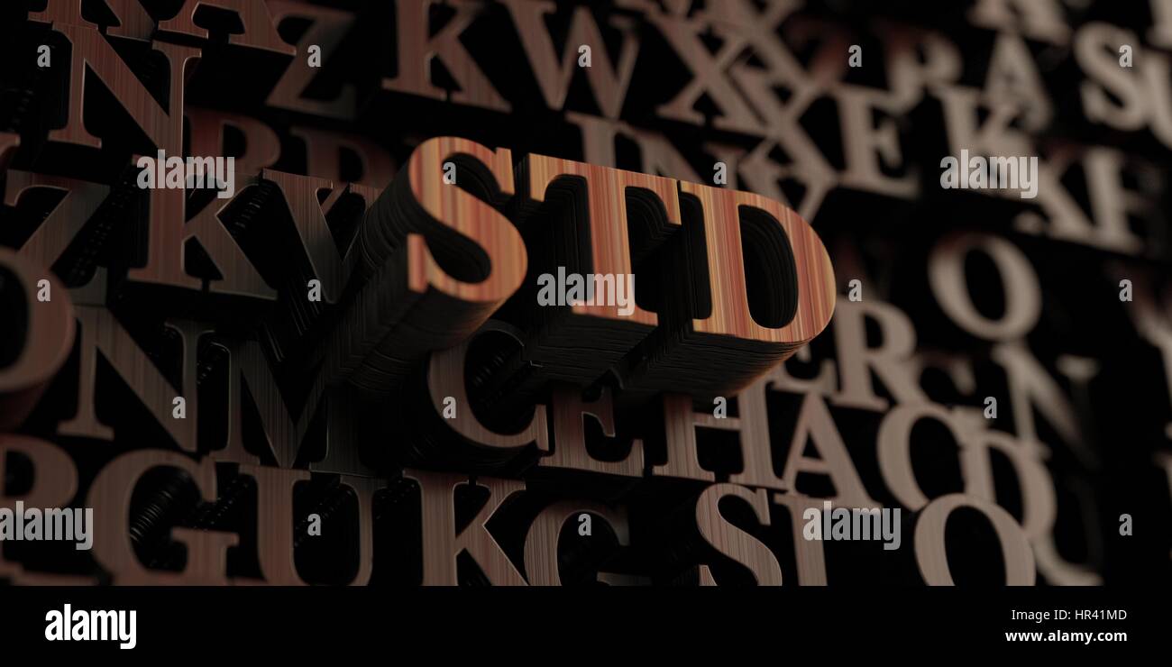 Std Wooden 3d Rendered Letters Message Can Be Used For An