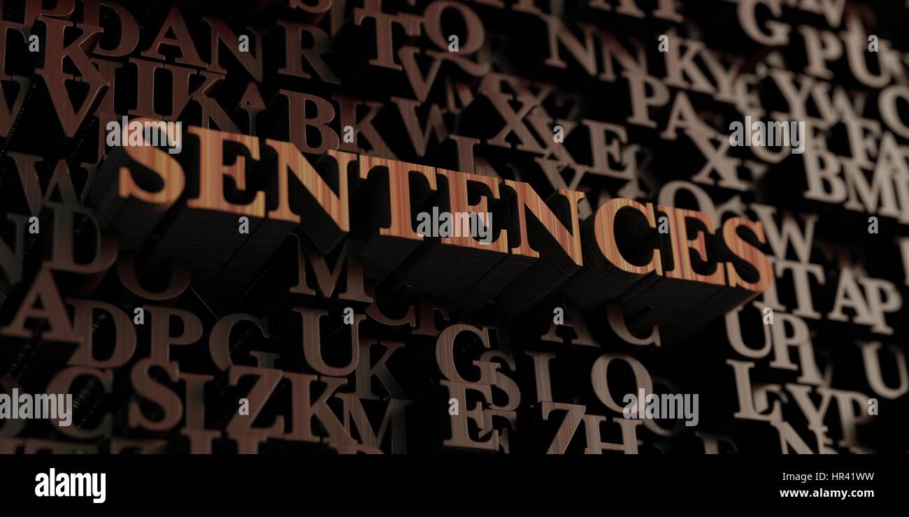 Sentences Wooden 3d Rendered Letters Message Can Be Used For An