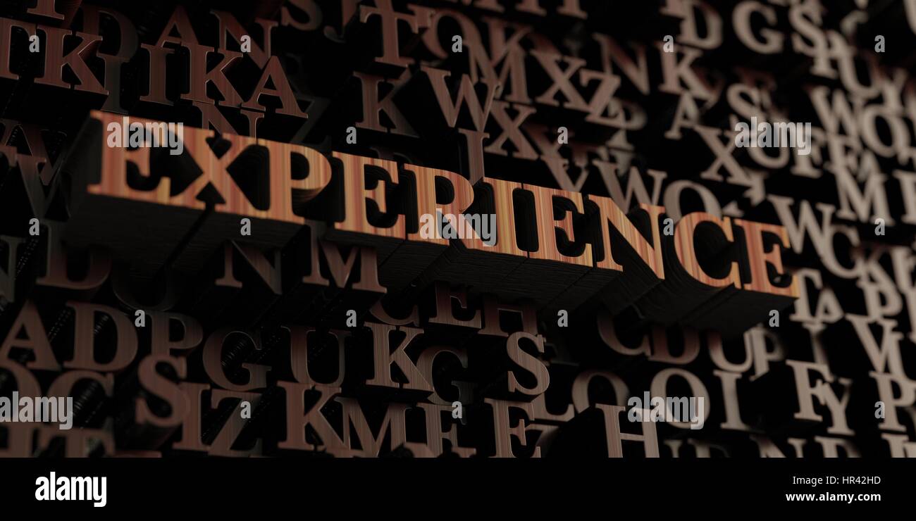 Experience Wooden 3d Rendered Letters Message Can Be Used For
