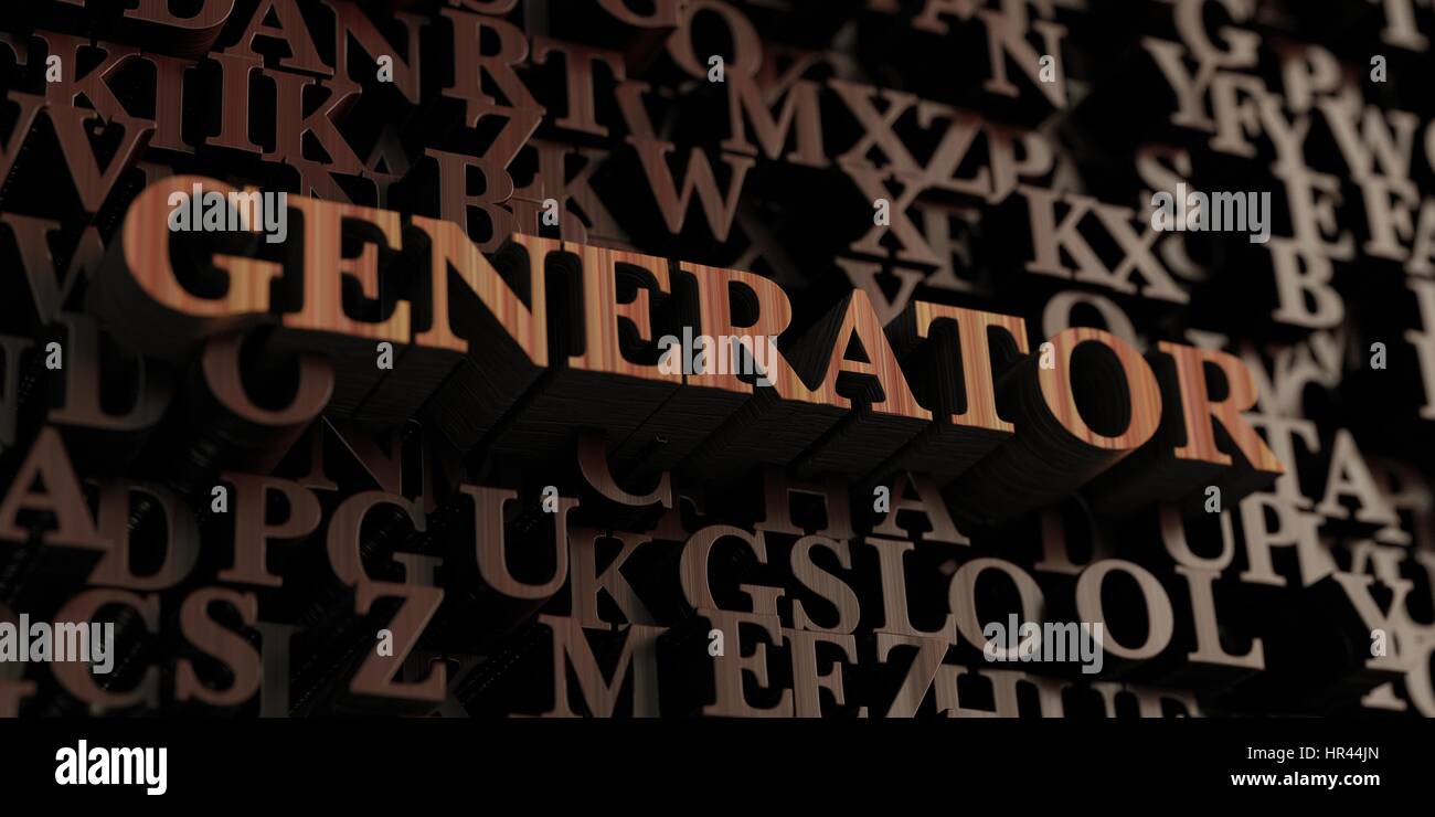 Generator Wooden 3d Rendered Letters Message Can Be Used For An
