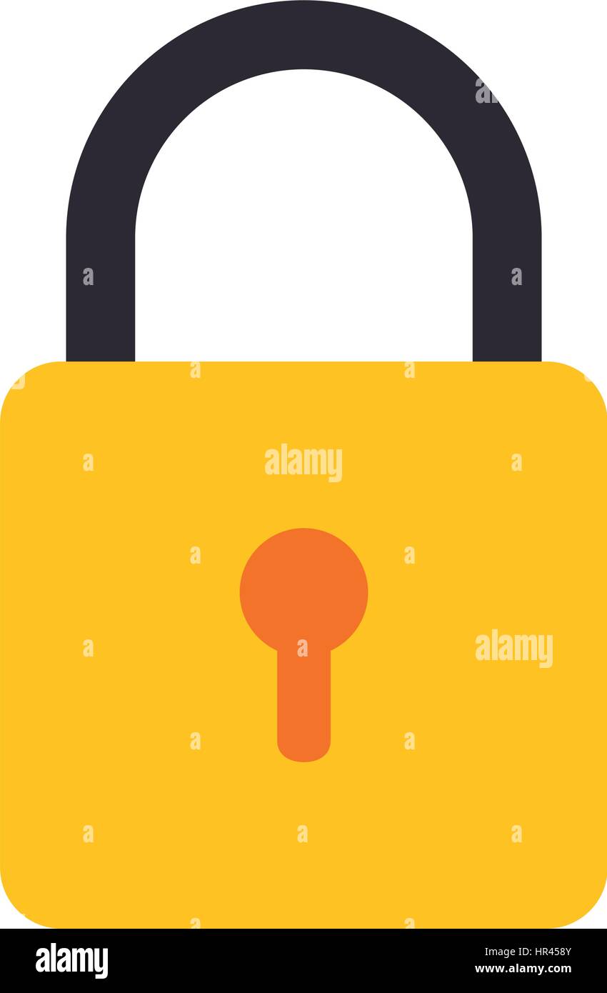 colorful silhouette with closed padlock Stock Vector Image & Art - Alamy