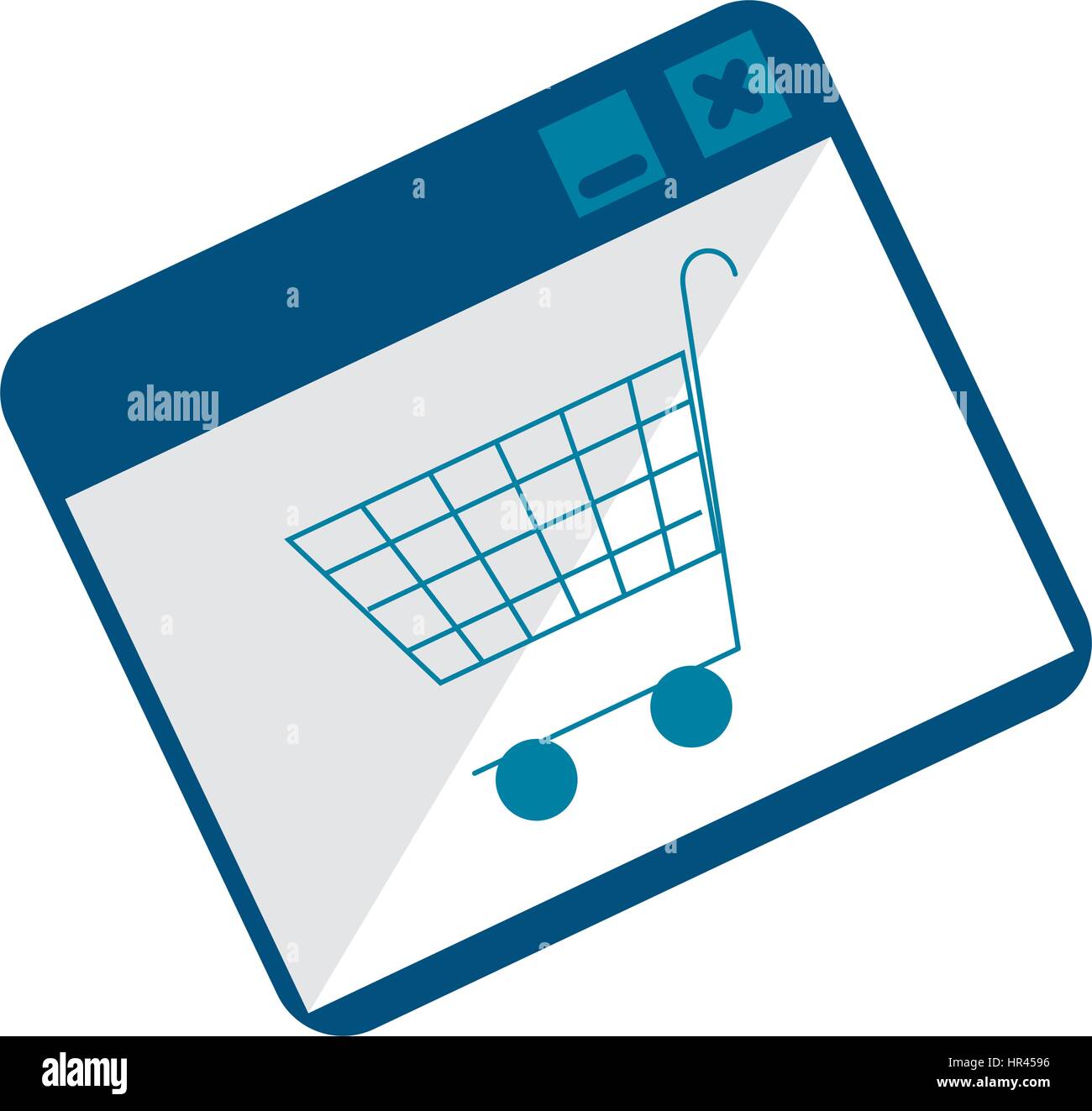 monochrome square with shopping cart Stock Vector Image & Art Alamy