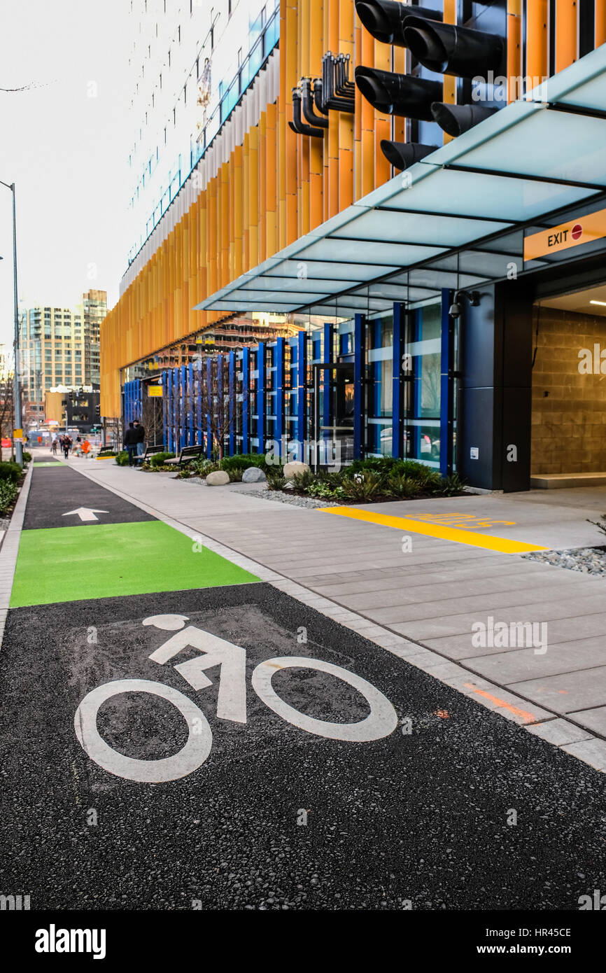 Seattle bike lanes hires stock photography and images Alamy
