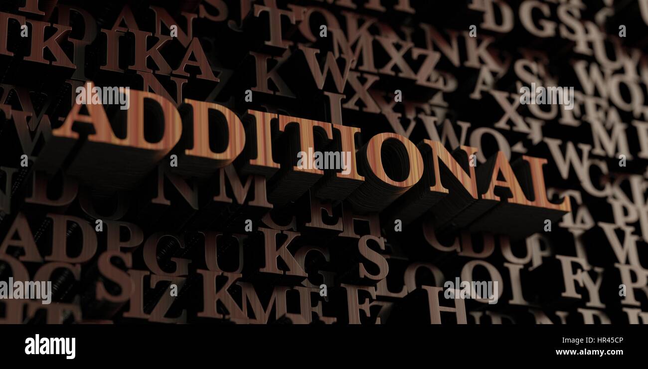 Additional - Wooden 3D rendered letters/message. Can be used for an ...