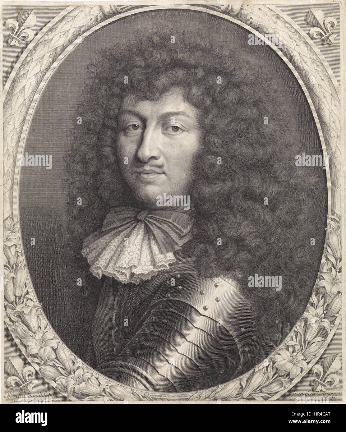 Pieter van Schuppen - Portrait of Louis XIV of France Stock Photo