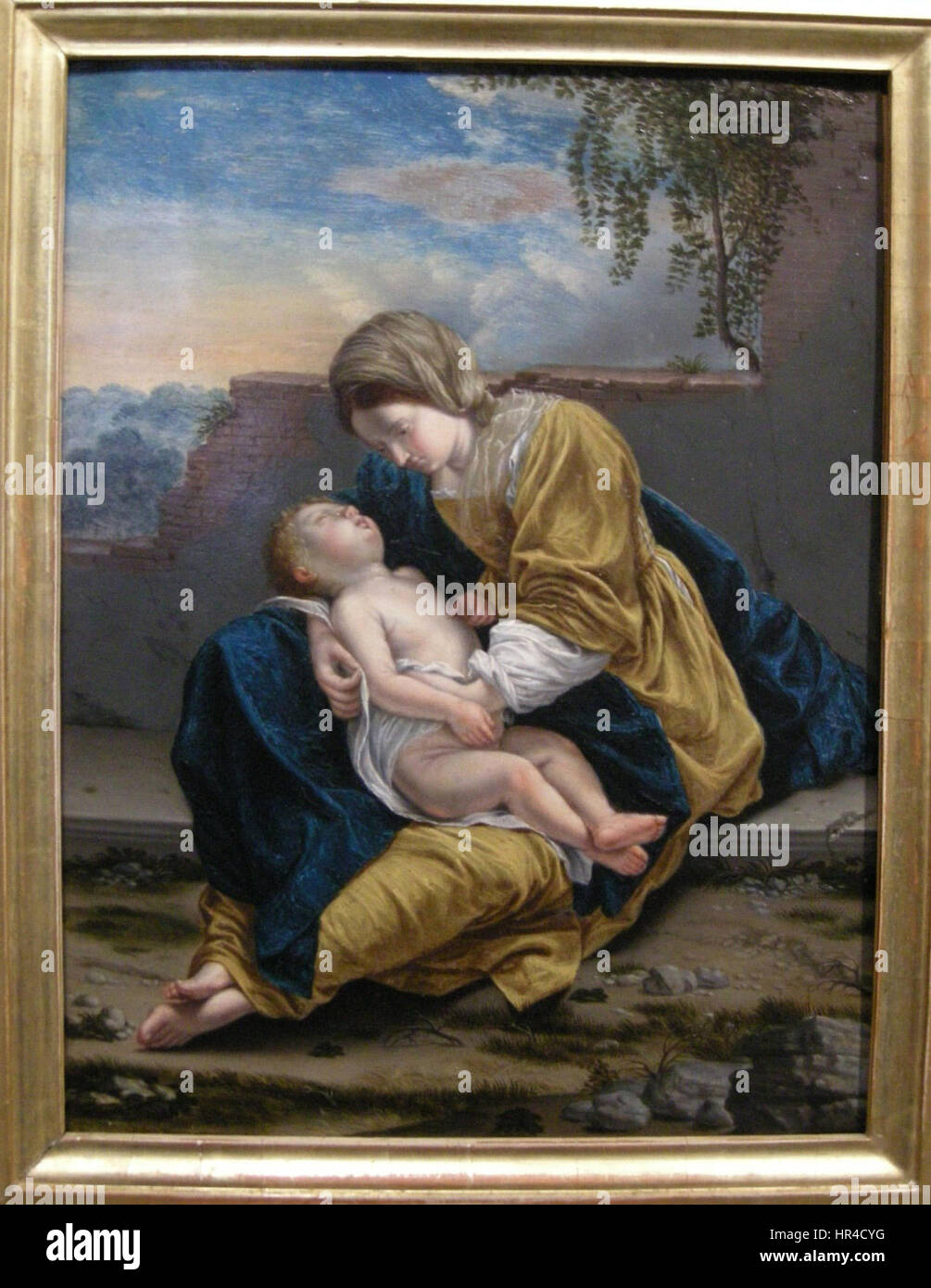 Orazio gentileschi, madonna col bambino dormiente Stock Photo - Alamy
