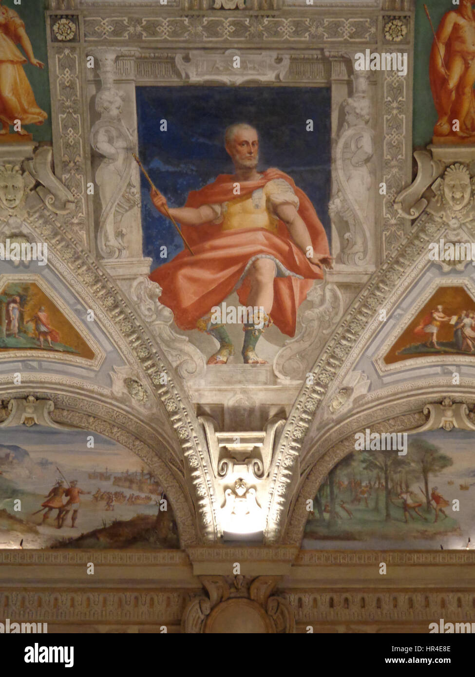 Palazzo della Meridiana Salone Cambiaso Figura 3a Stock Photo