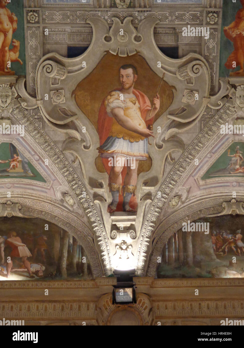 Palazzo della Meridiana Salone Cambiaso Figura 2 Stock Photo