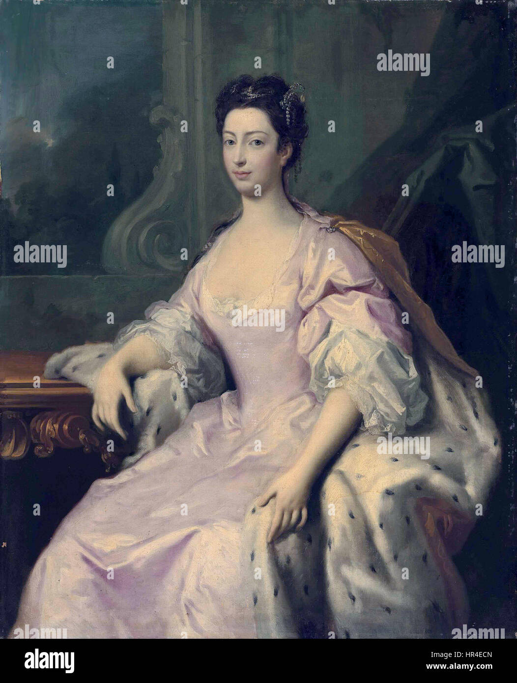 Princess Caroline Elizabeth (1713-1757), by Jacopo Amigoni Stock Photo