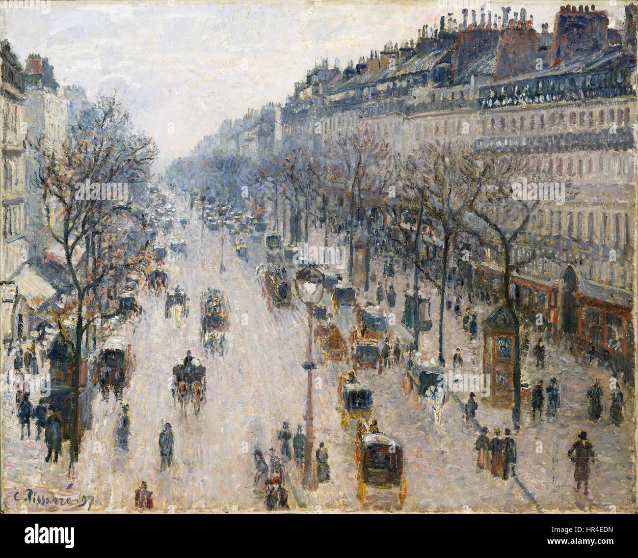 Camille Pissarro Boulevard Montmartre Stock Photo