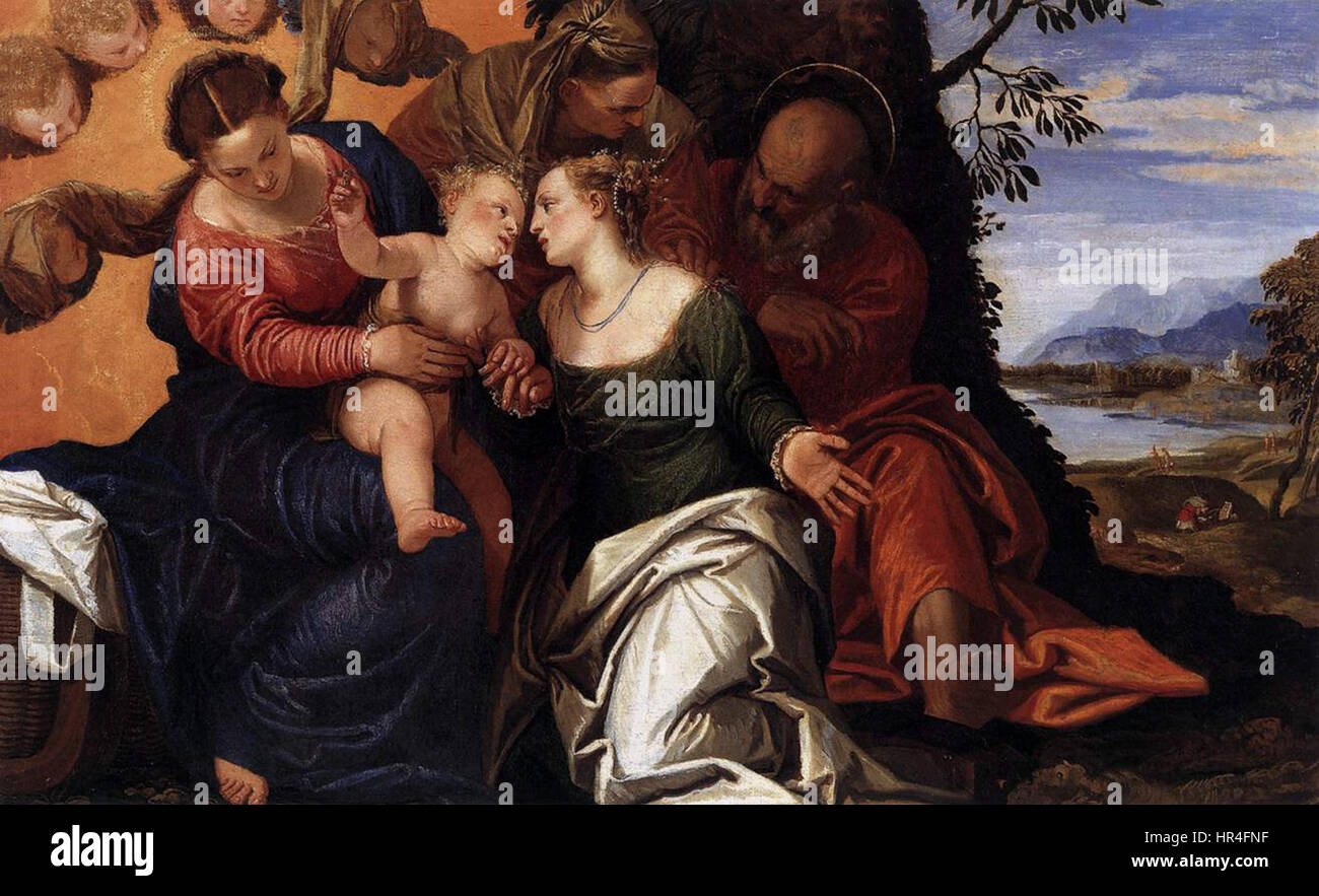 Paolo Veronese - Mystic Marriage of St Catherine - WGA24759 Stock Photo ...