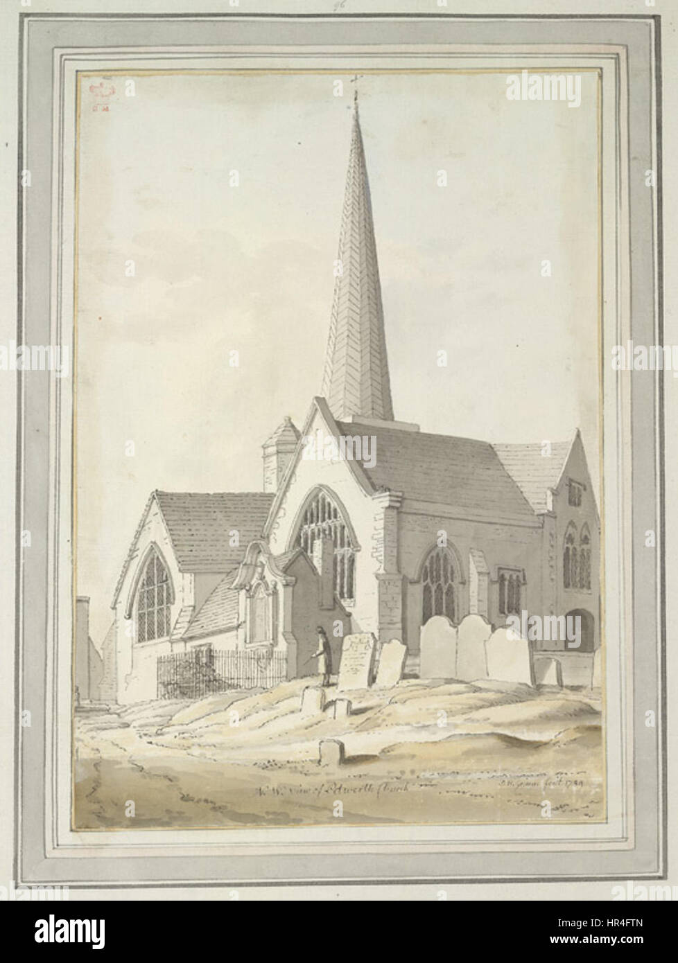 Petworth Church by Samuel Hieronymus Grimm 1789 Stock Photo Alamy