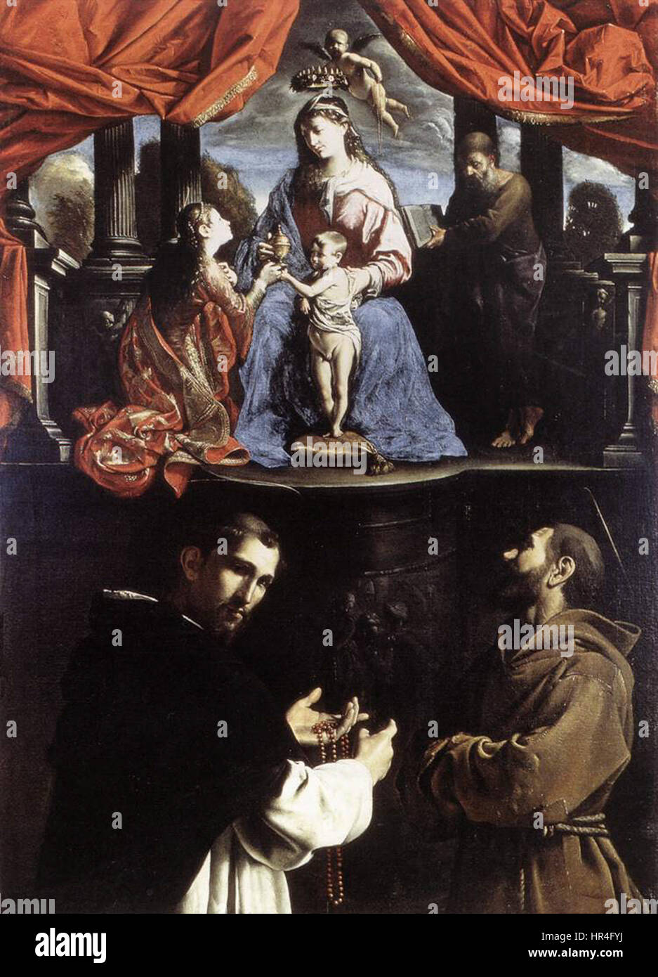 The mystic marriage of st catherine of alexandria hi-res stock ...